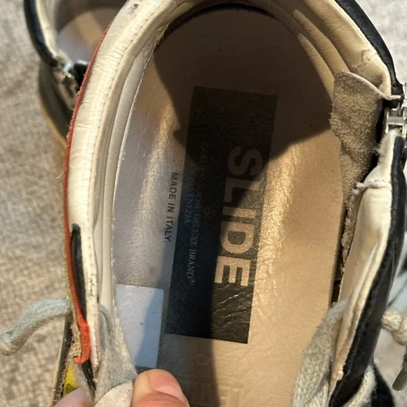 Golden Goose GGDB Slide Leather High-Top Sneakers 43 - Picture 9 of 9